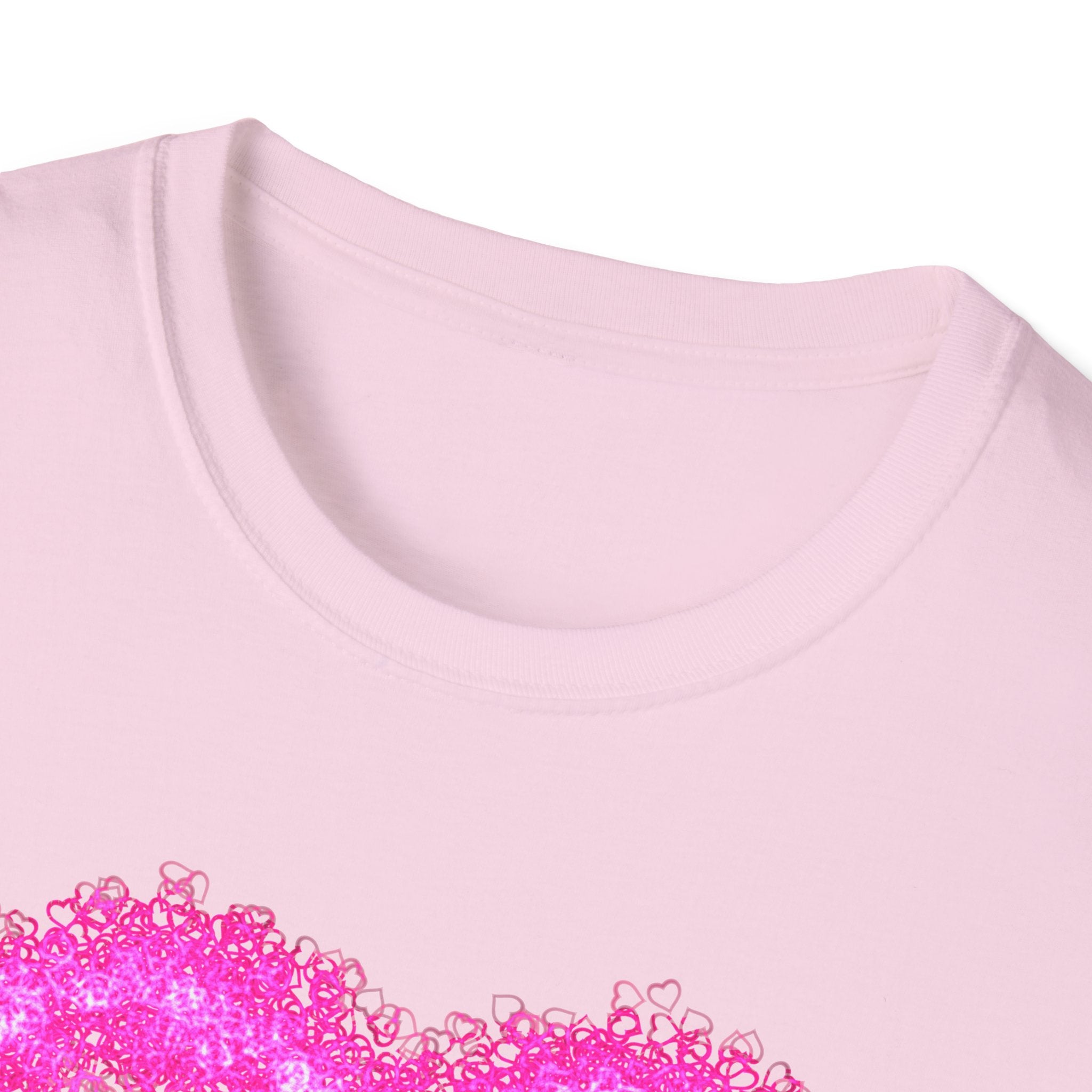 LOVE WITH HEART WREATH Unisex Softstyle T-Shirt