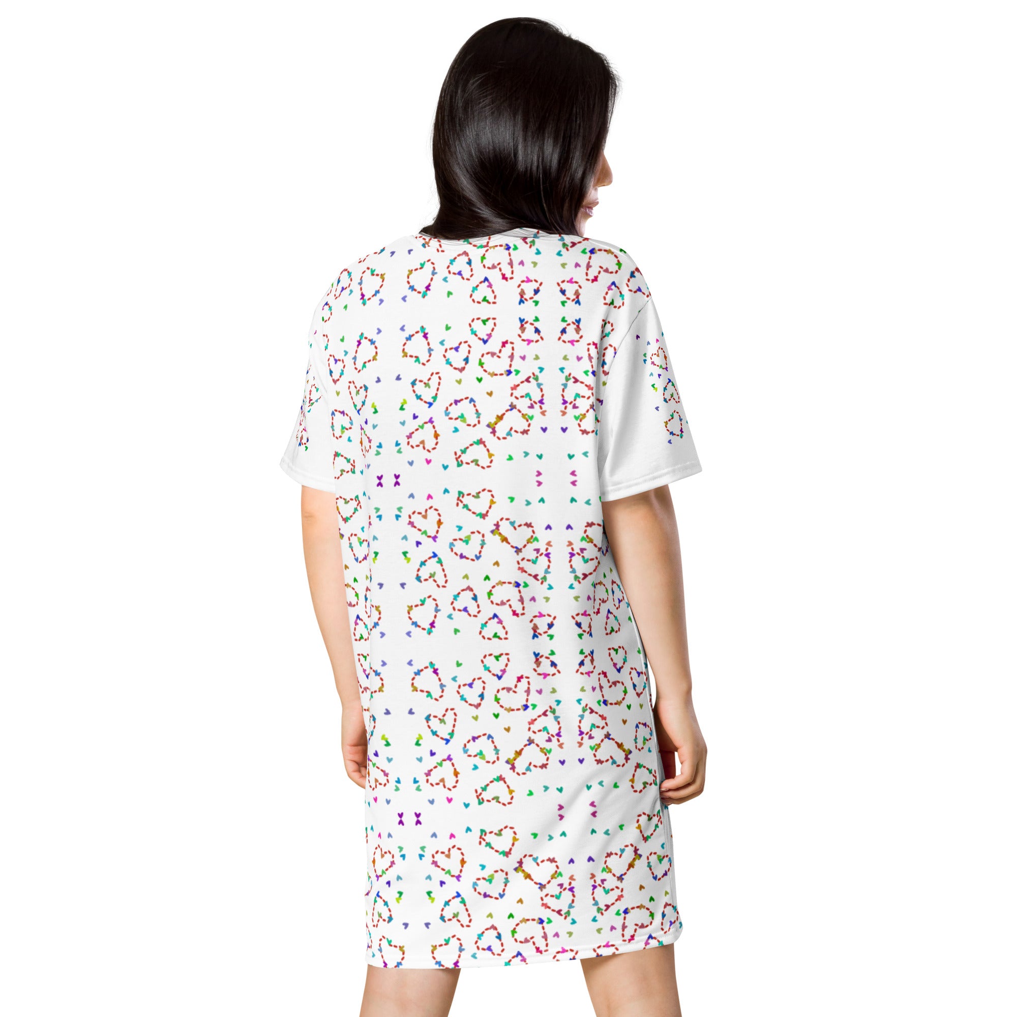 TINY LITTLE HEARTS shirt dress