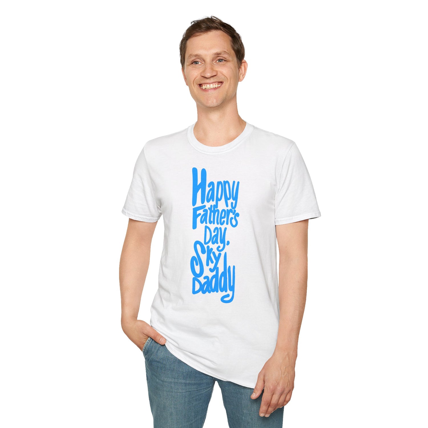 HEAVENLY FATHER’S DAY GREETING Unisex Softstyle T-Shirt