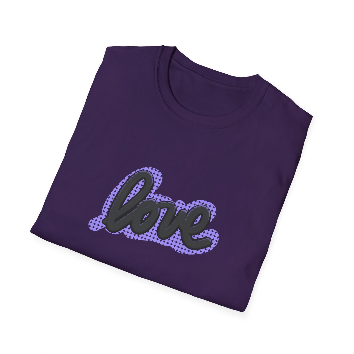 LOVE, PURPLE Unisex Softstyle T-Shirt