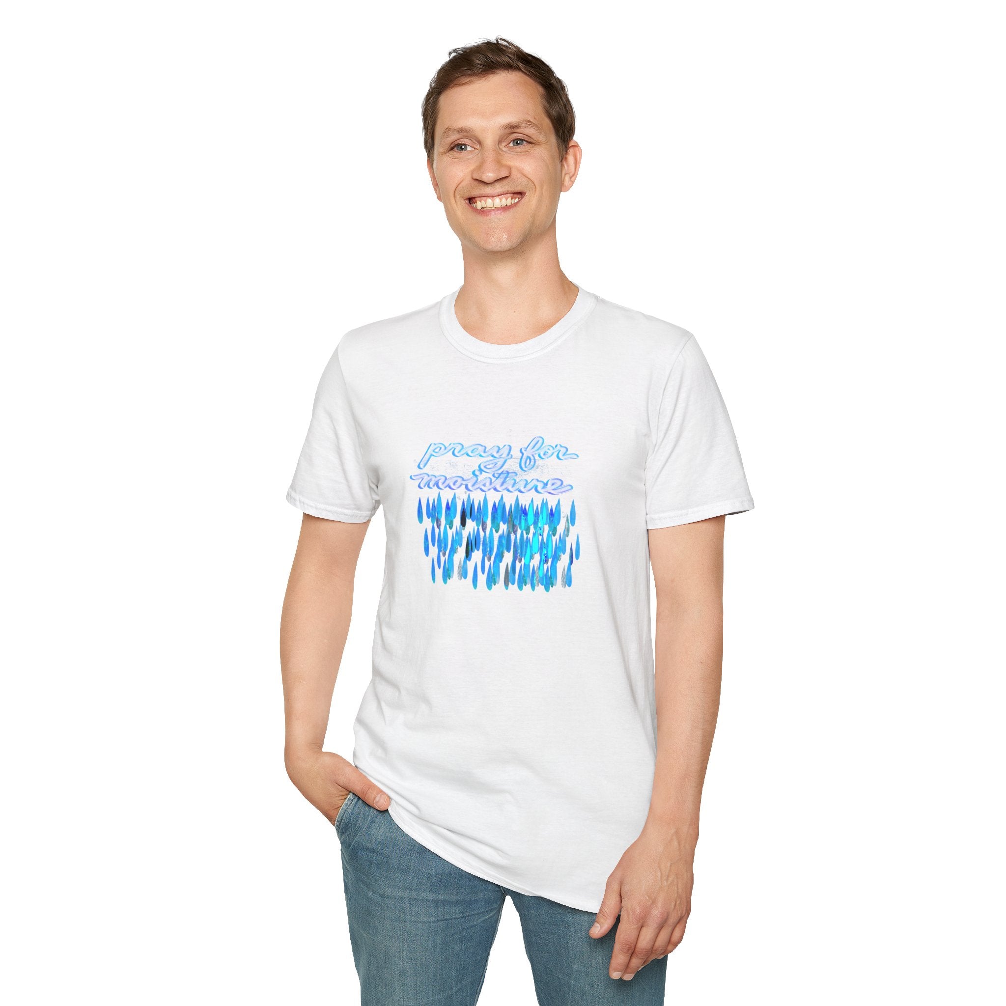 PRAY FOR MOISTURE Unisex Softstyle T-Shirt