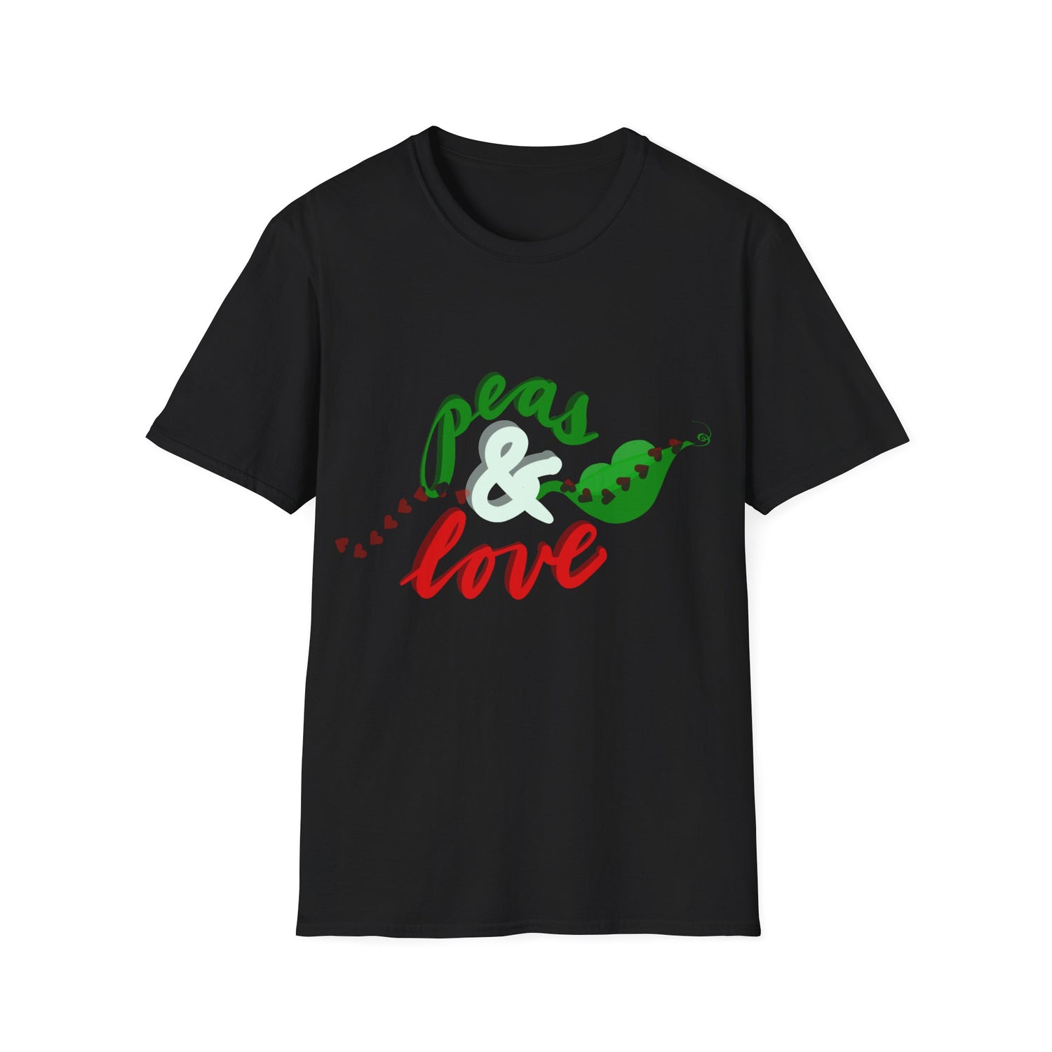 PEAS &amp; LOVE Unisex Softstyle T-Shirt