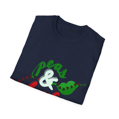 PEAS &amp; LOVE Unisex Softstyle T-Shirt