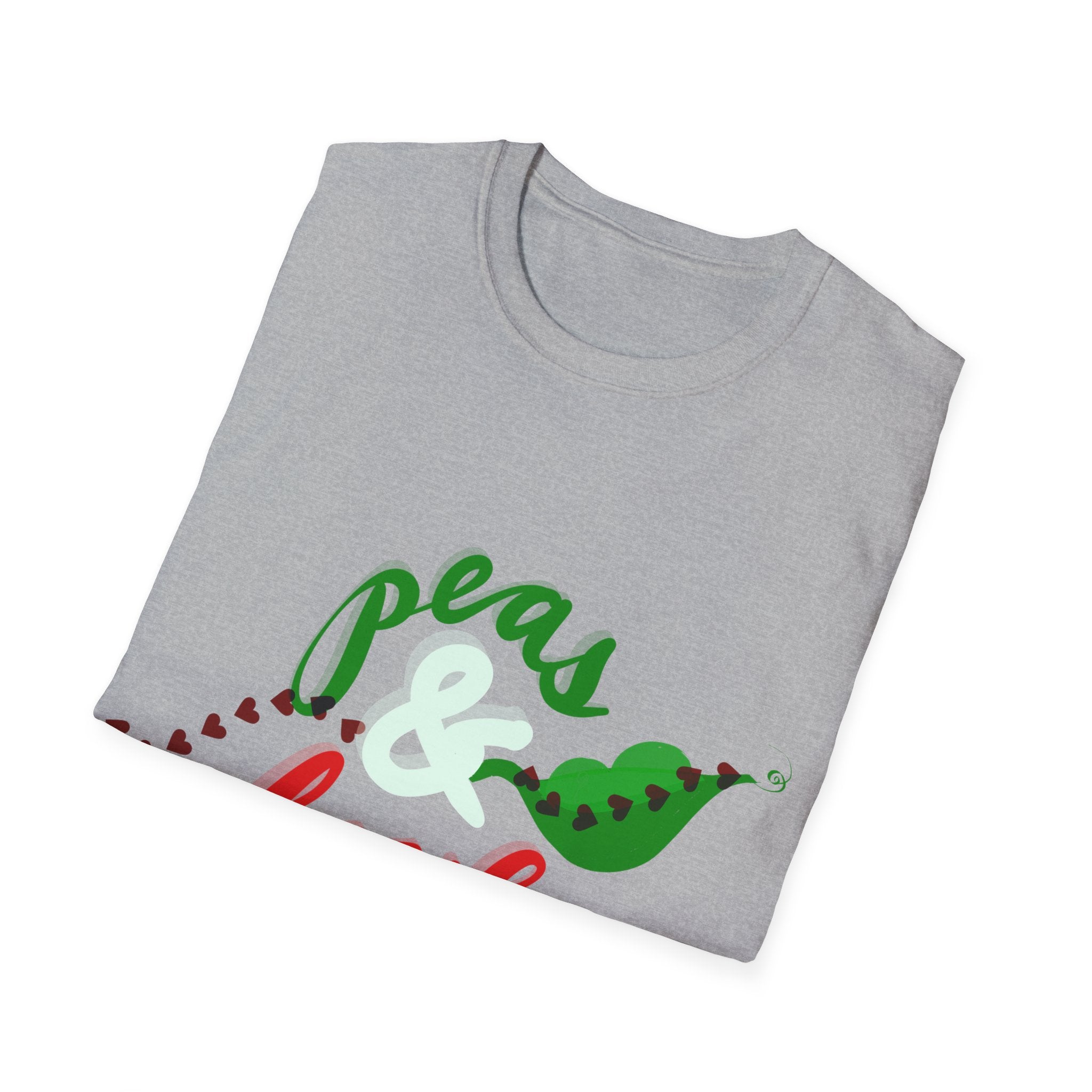 PEAS &amp; LOVE Unisex Softstyle T-Shirt