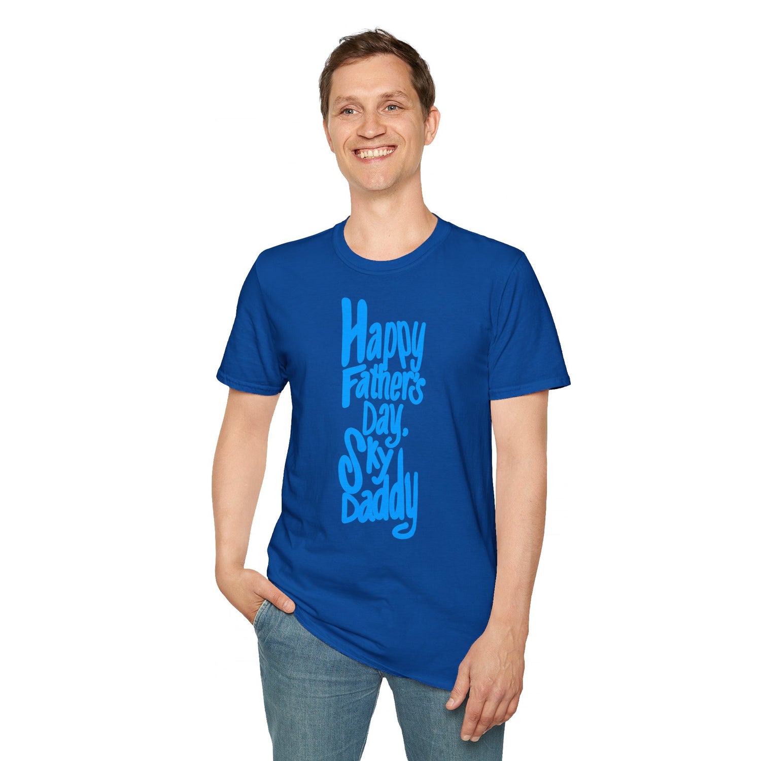 HEAVENLY FATHER’S DAY GREETING Unisex Softstyle T-Shirt