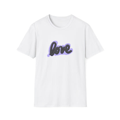 LOVE, PURPLE Unisex Softstyle T-Shirt