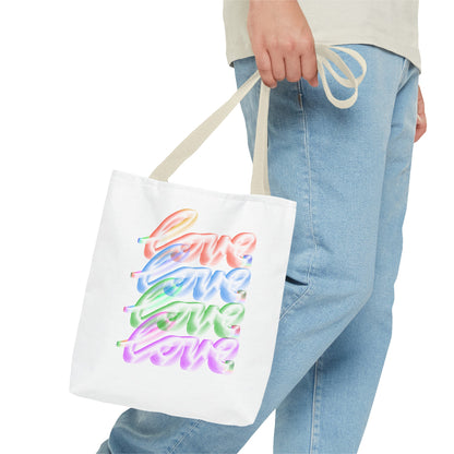 LOVE ALL OVER Tote Bag)