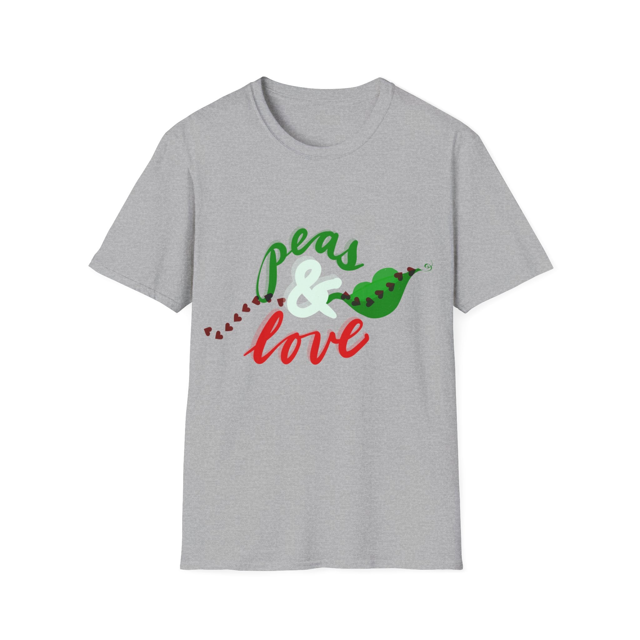 PEAS &amp; LOVE Unisex Softstyle T-Shirt