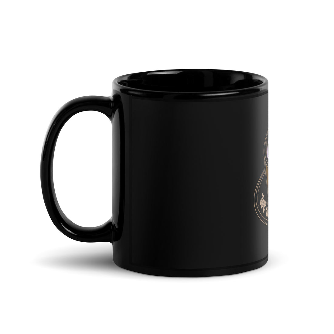 Serve coffee Black Glossy Mug