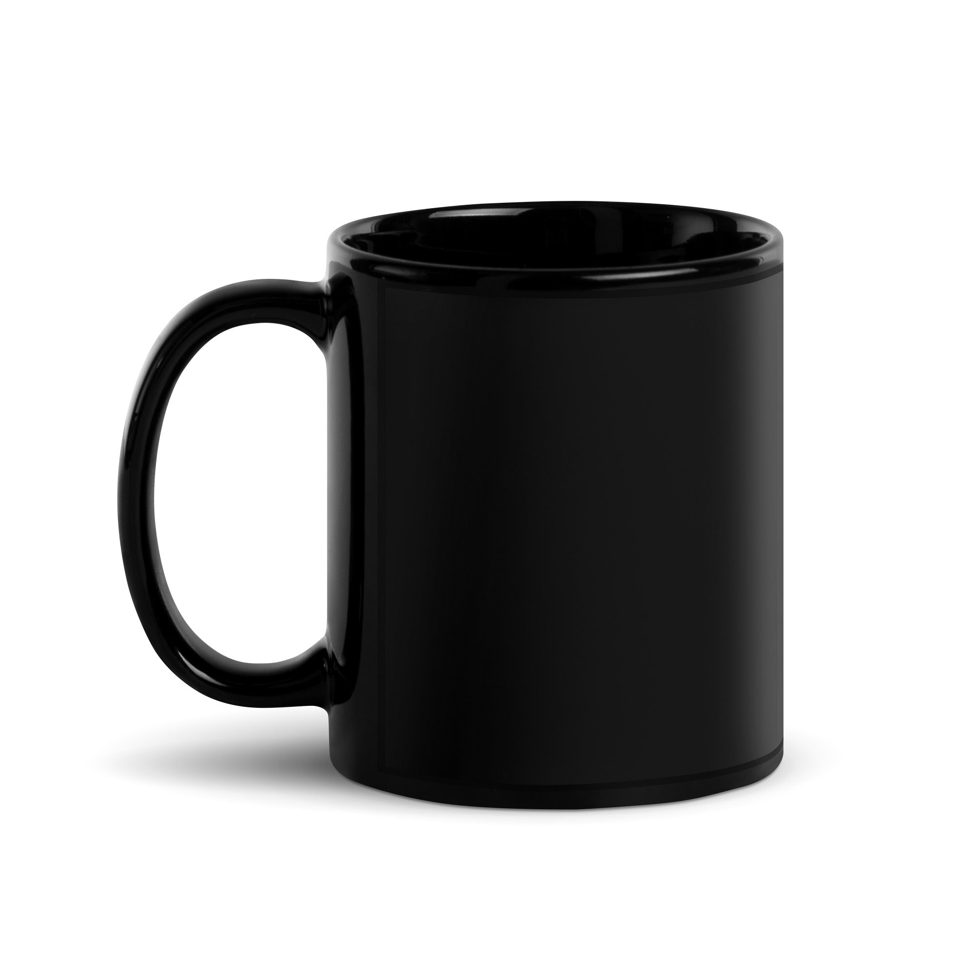 LOVE IS LOVE red heart Black Glossy Mug