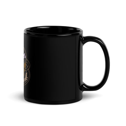 Serve coffee Black Glossy Mug