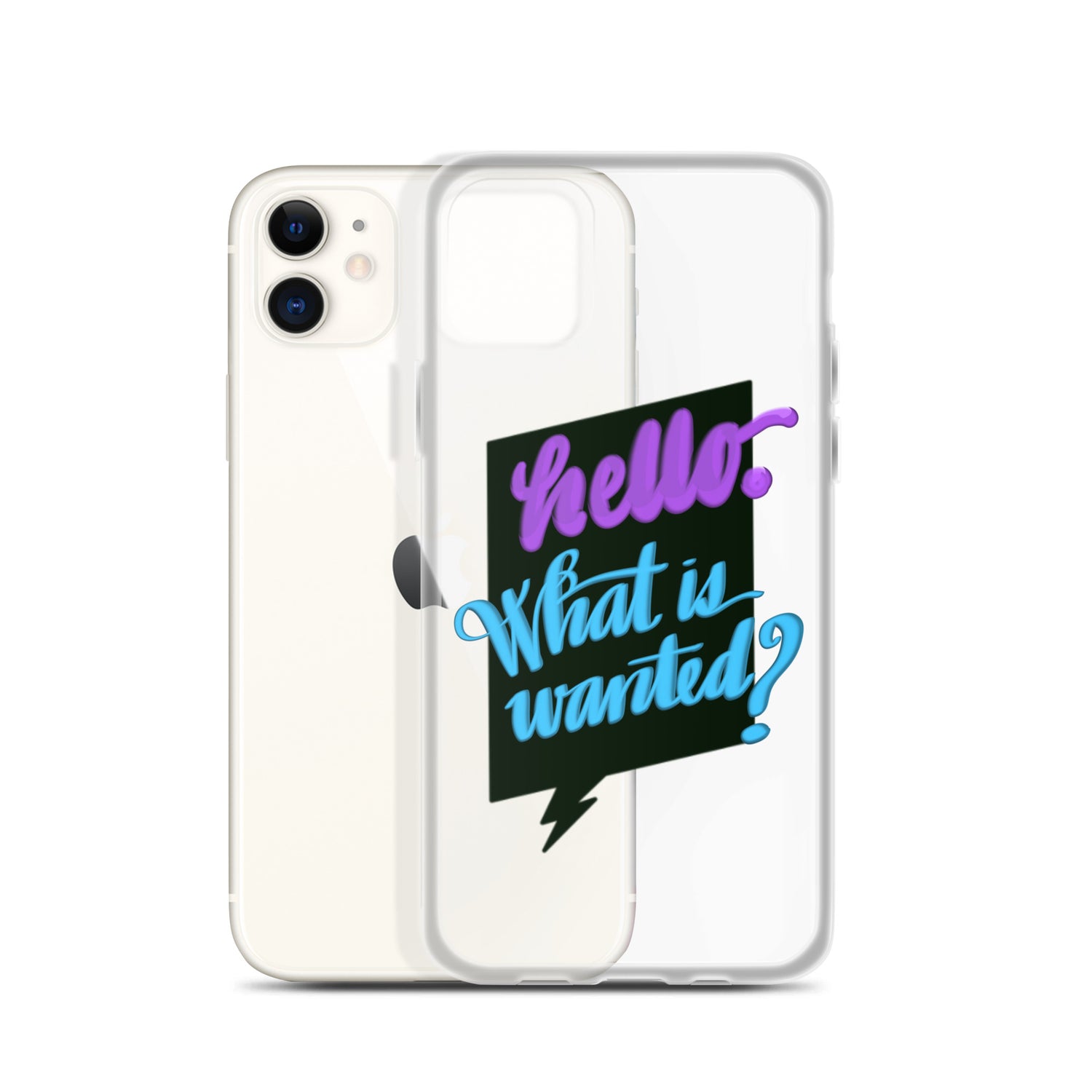 HELLO—WHAT IS WANTED—Clear Case for iPhone®