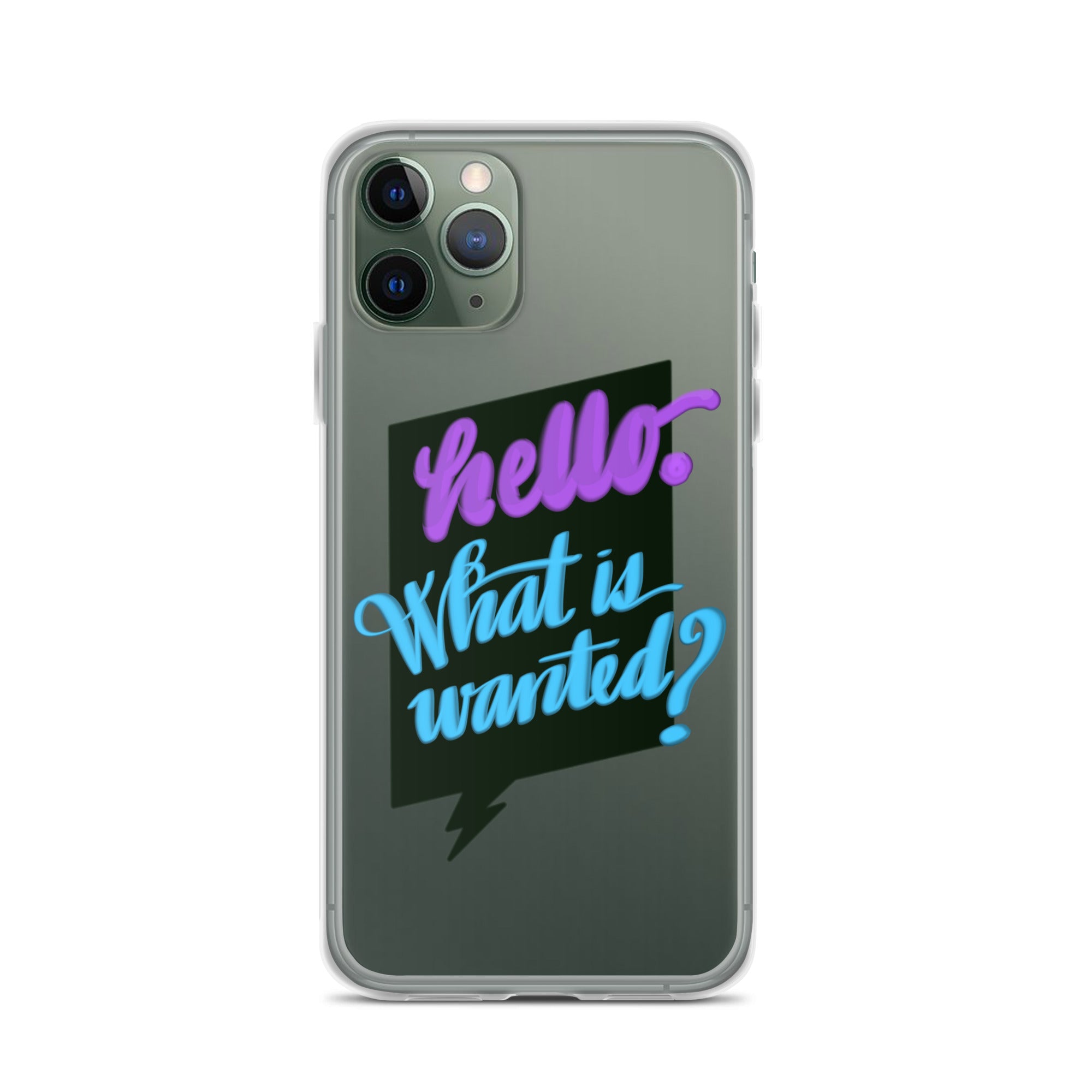 HELLO—WHAT IS WANTED—Clear Case for iPhone®