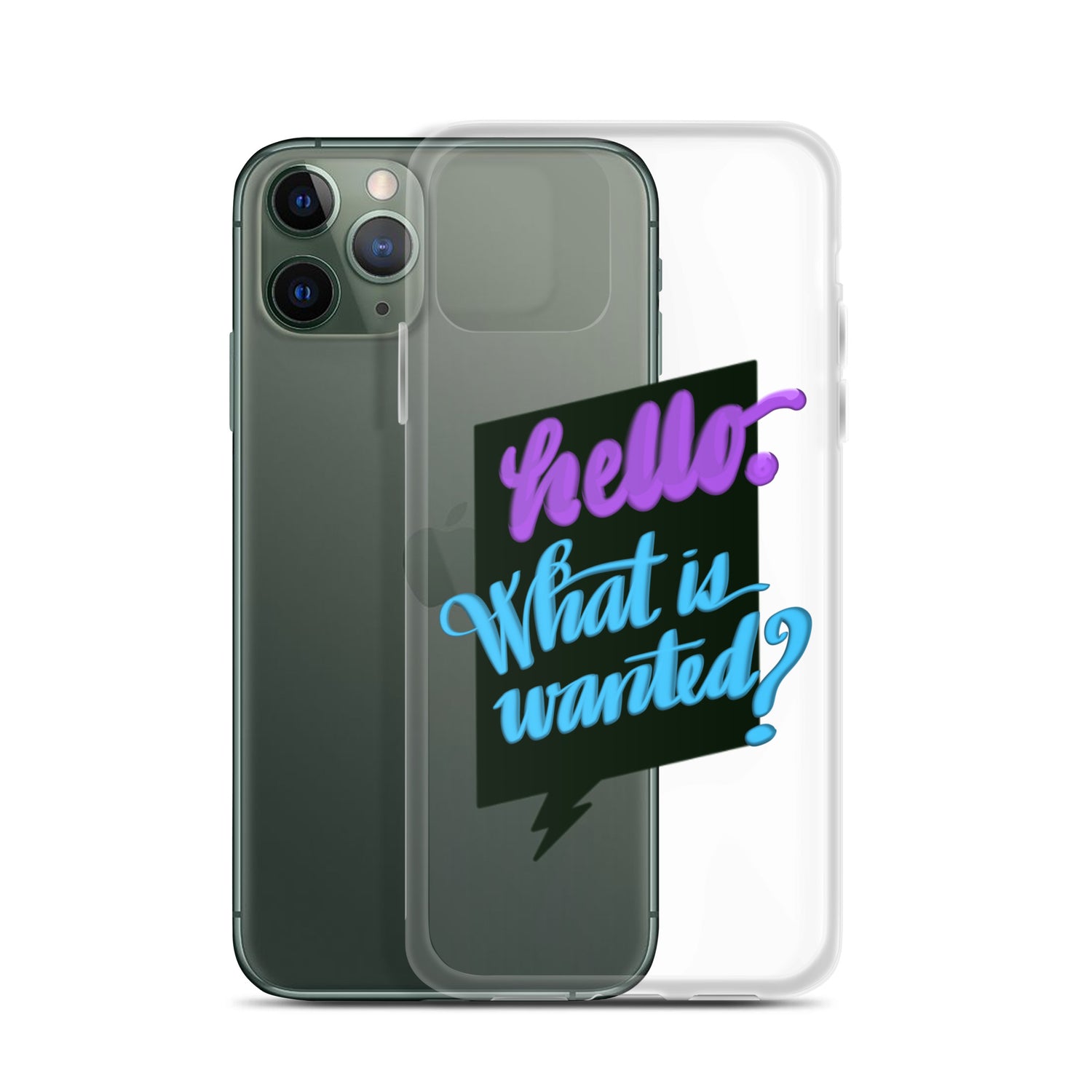 HELLO—WHAT IS WANTED—Clear Case for iPhone®