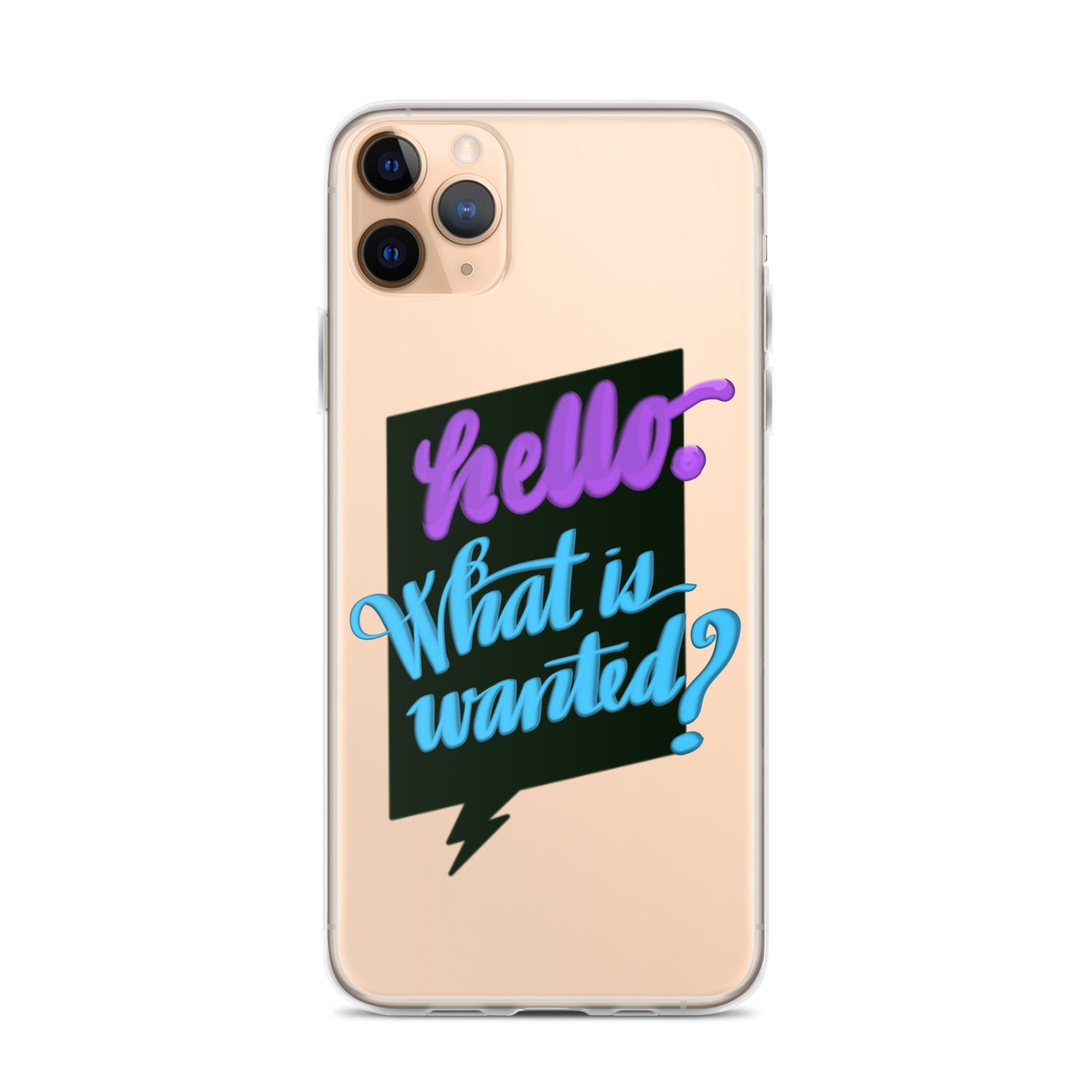 HELLO—WHAT IS WANTED—Clear Case for iPhone®