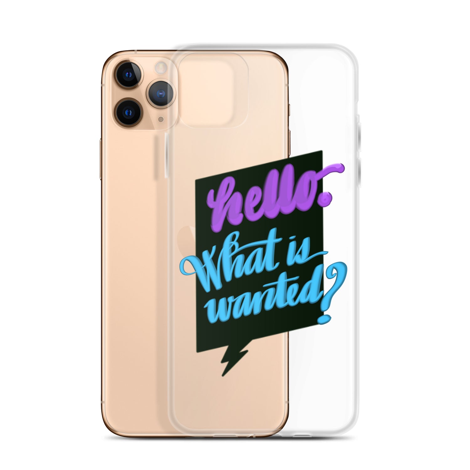 HELLO—WHAT IS WANTED—Clear Case for iPhone®