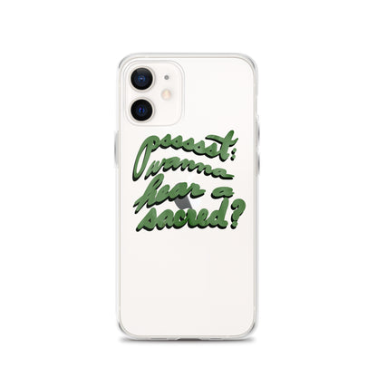 WANNA HEAR A SACRED? Clear Case for iPhone®