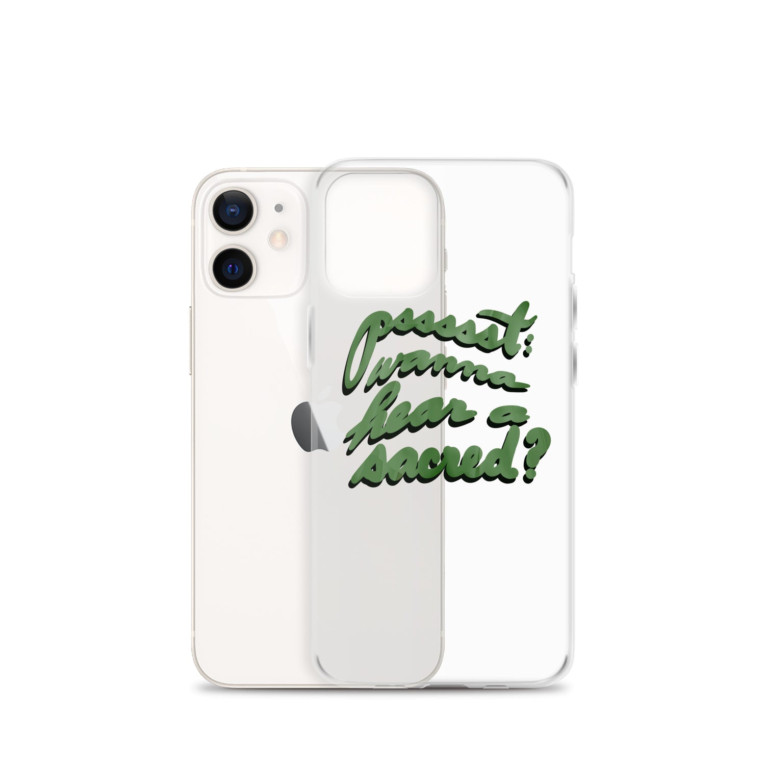 WANNA HEAR A SACRED? Clear Case for iPhone®