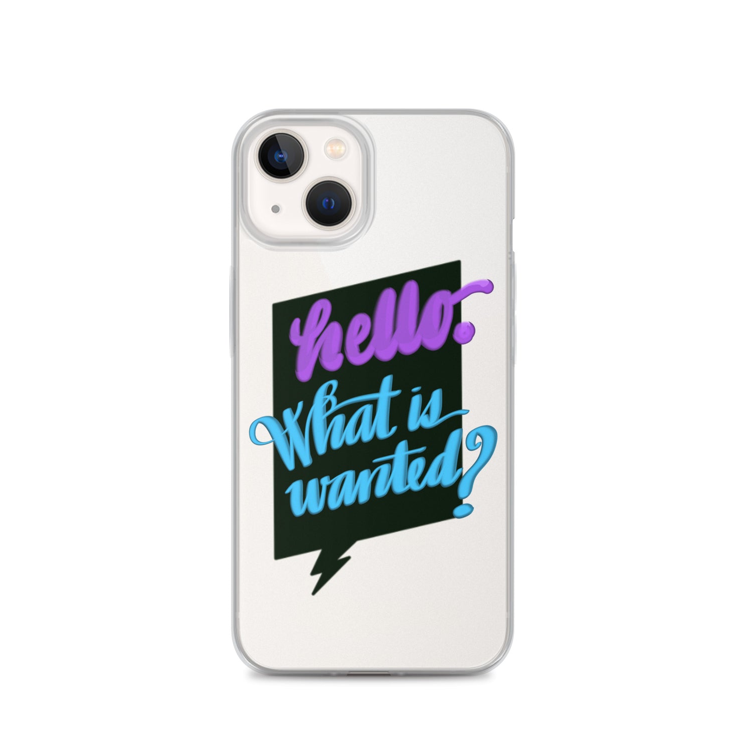 HELLO—WHAT IS WANTED—Clear Case for iPhone®