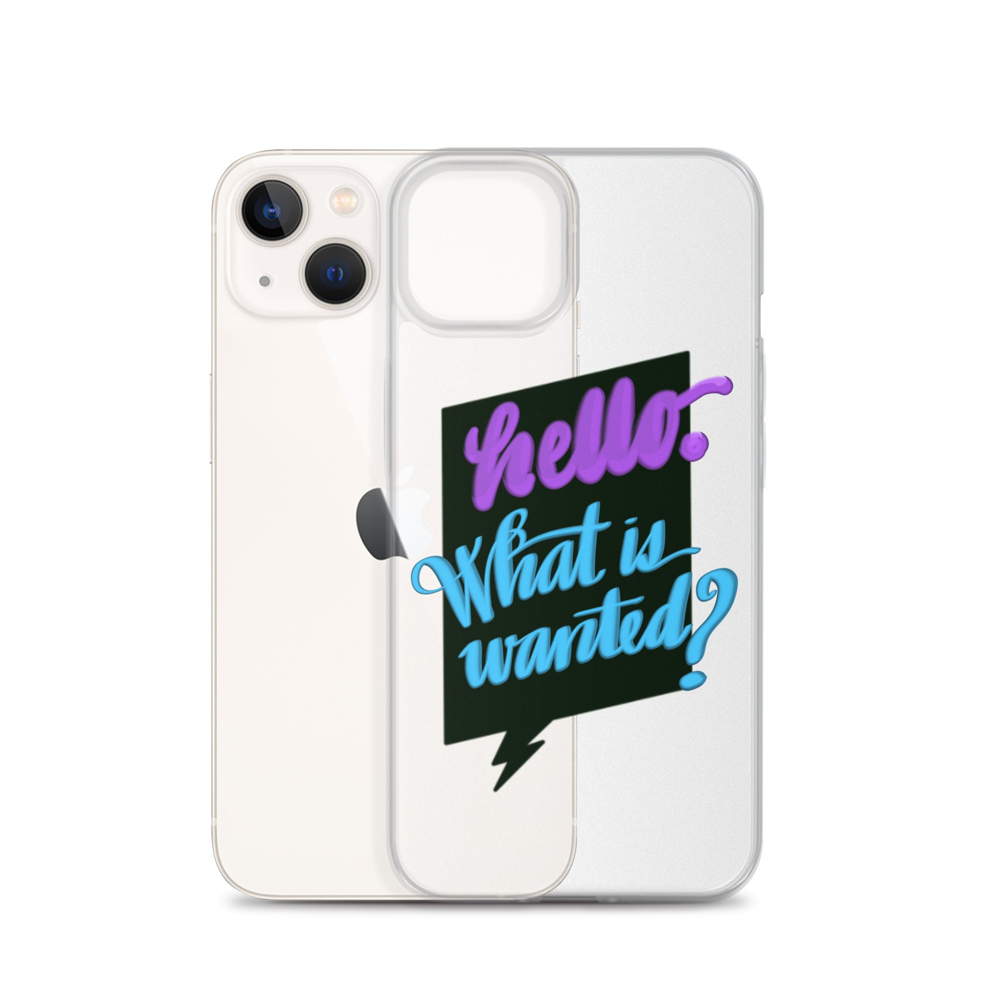 HELLO—WHAT IS WANTED—Clear Case for iPhone®