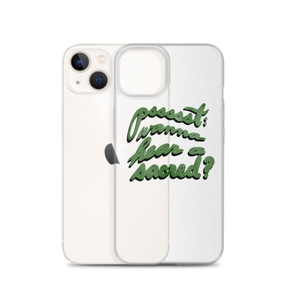 WANNA HEAR A SACRED? Clear Case for iPhone®