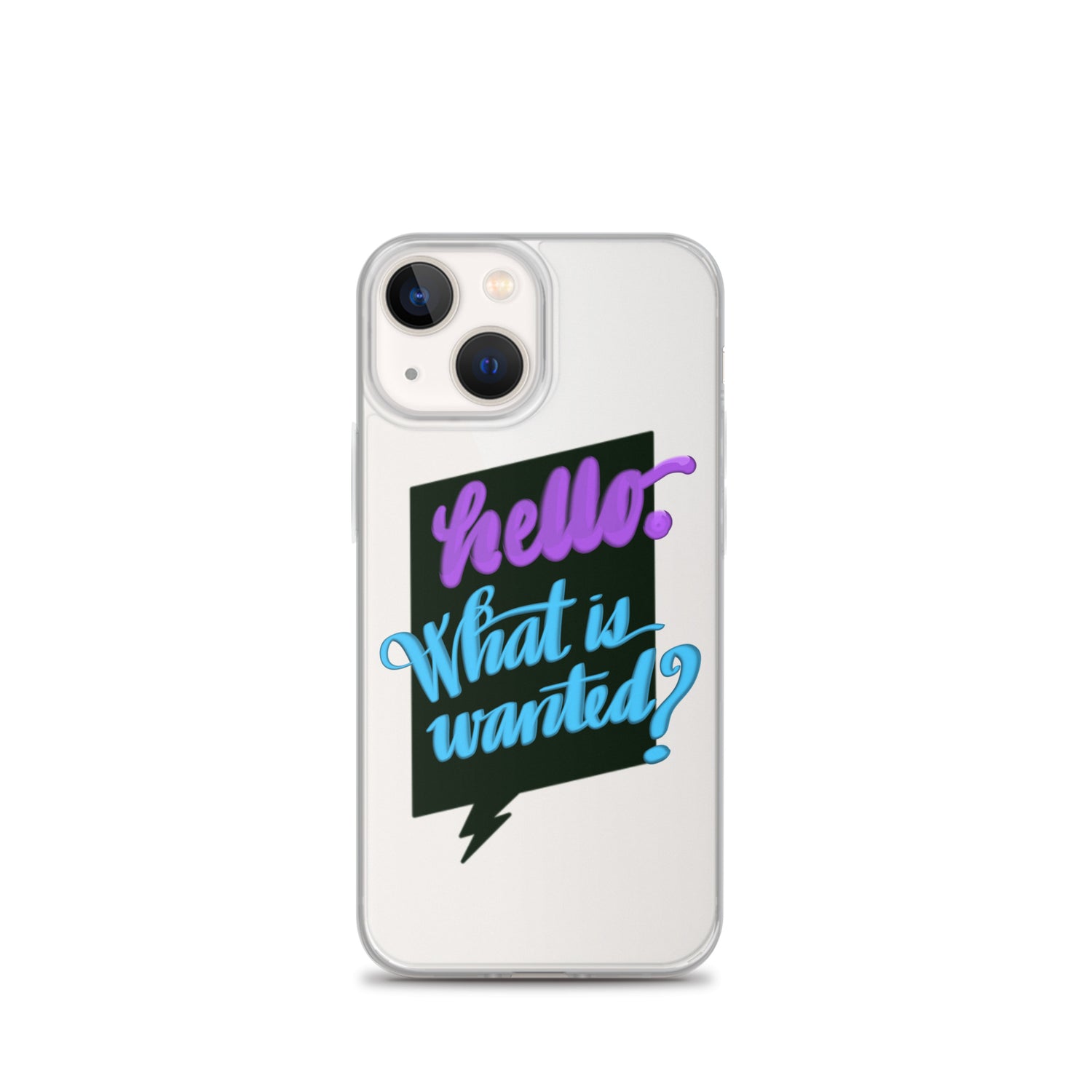 HELLO—WHAT IS WANTED—Clear Case for iPhone®