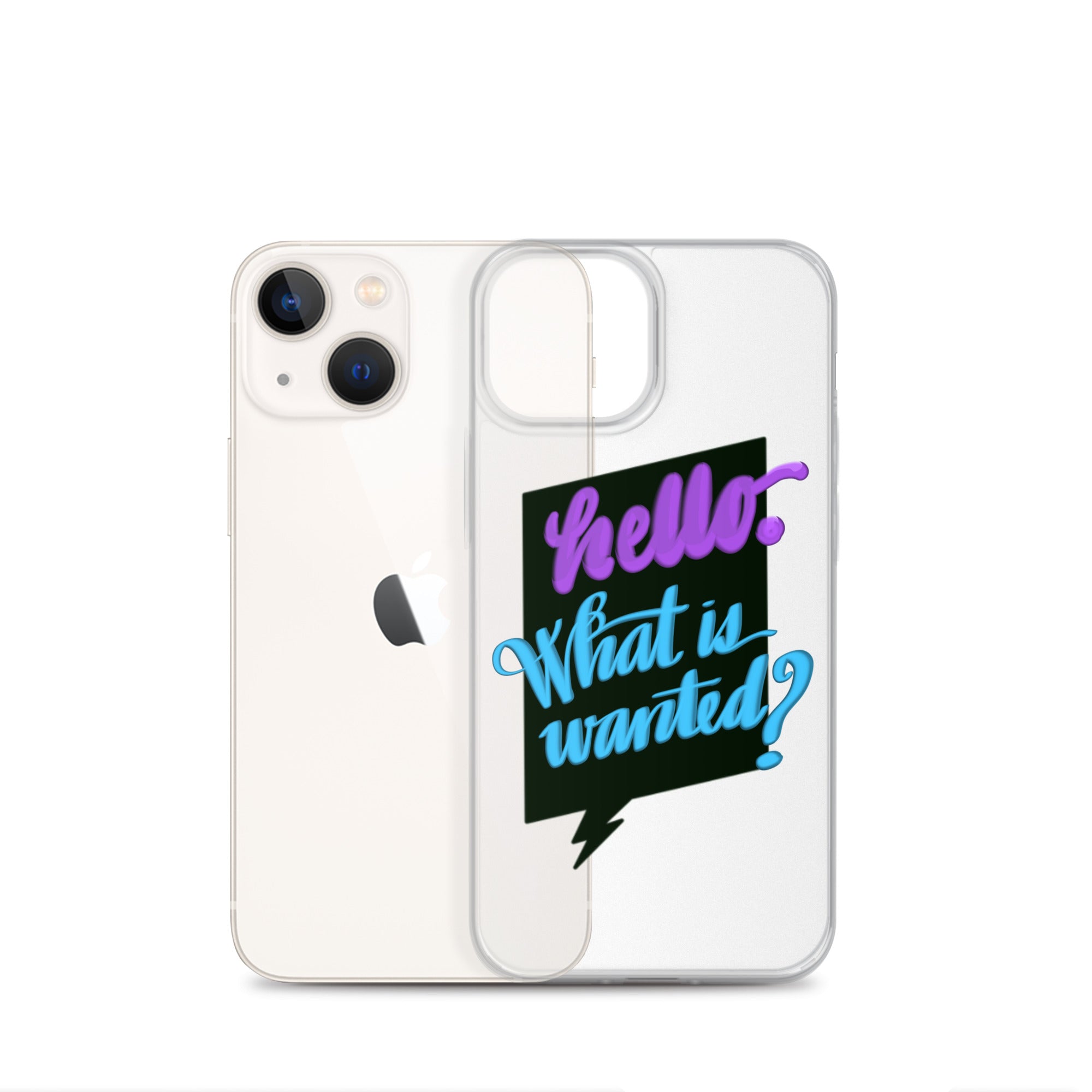 HELLO—WHAT IS WANTED—Clear Case for iPhone®