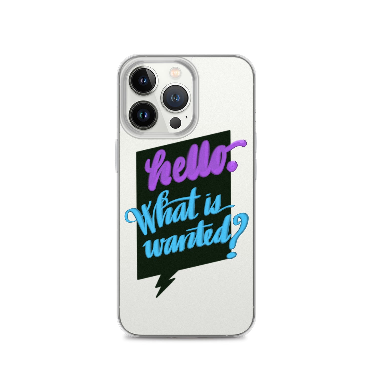 HELLO—WHAT IS WANTED—Clear Case for iPhone®