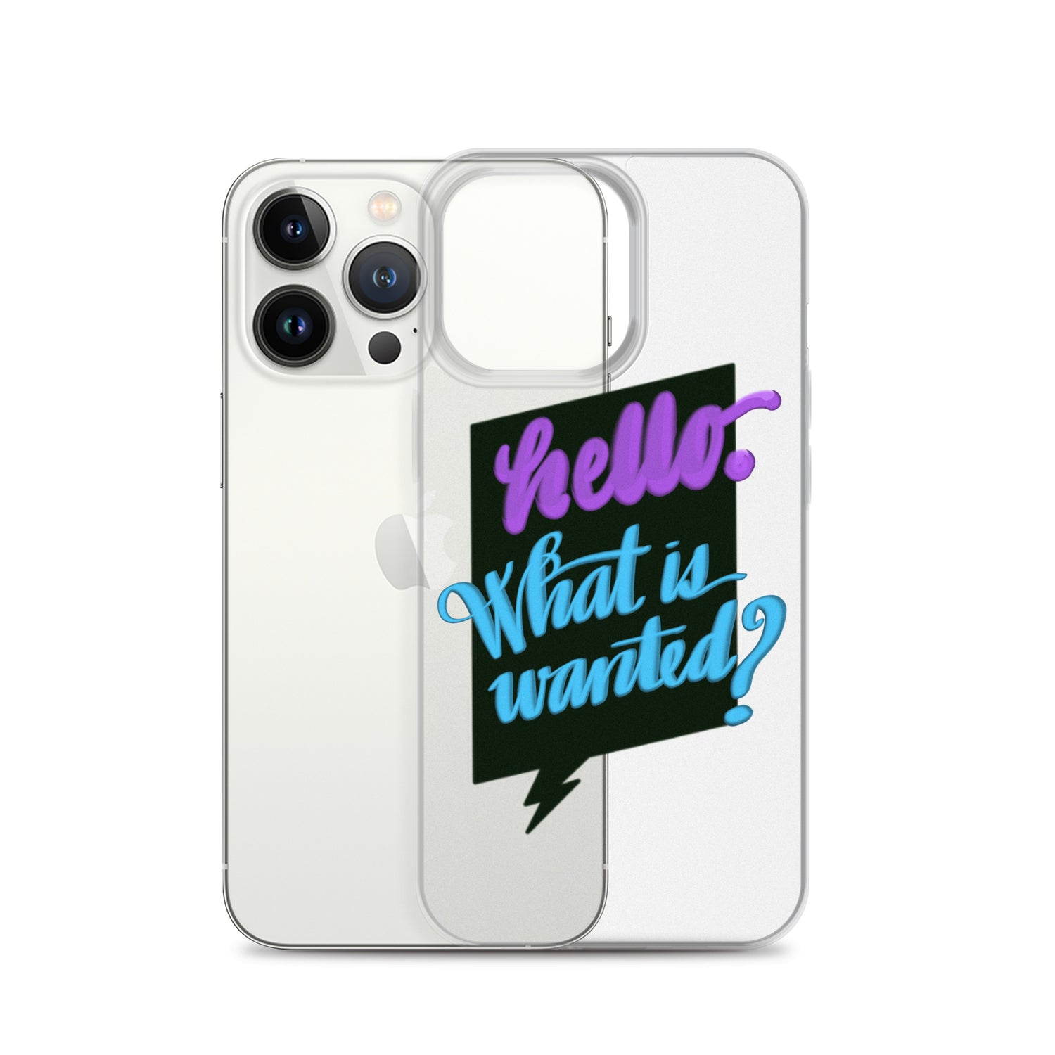 HELLO—WHAT IS WANTED—Clear Case for iPhone®