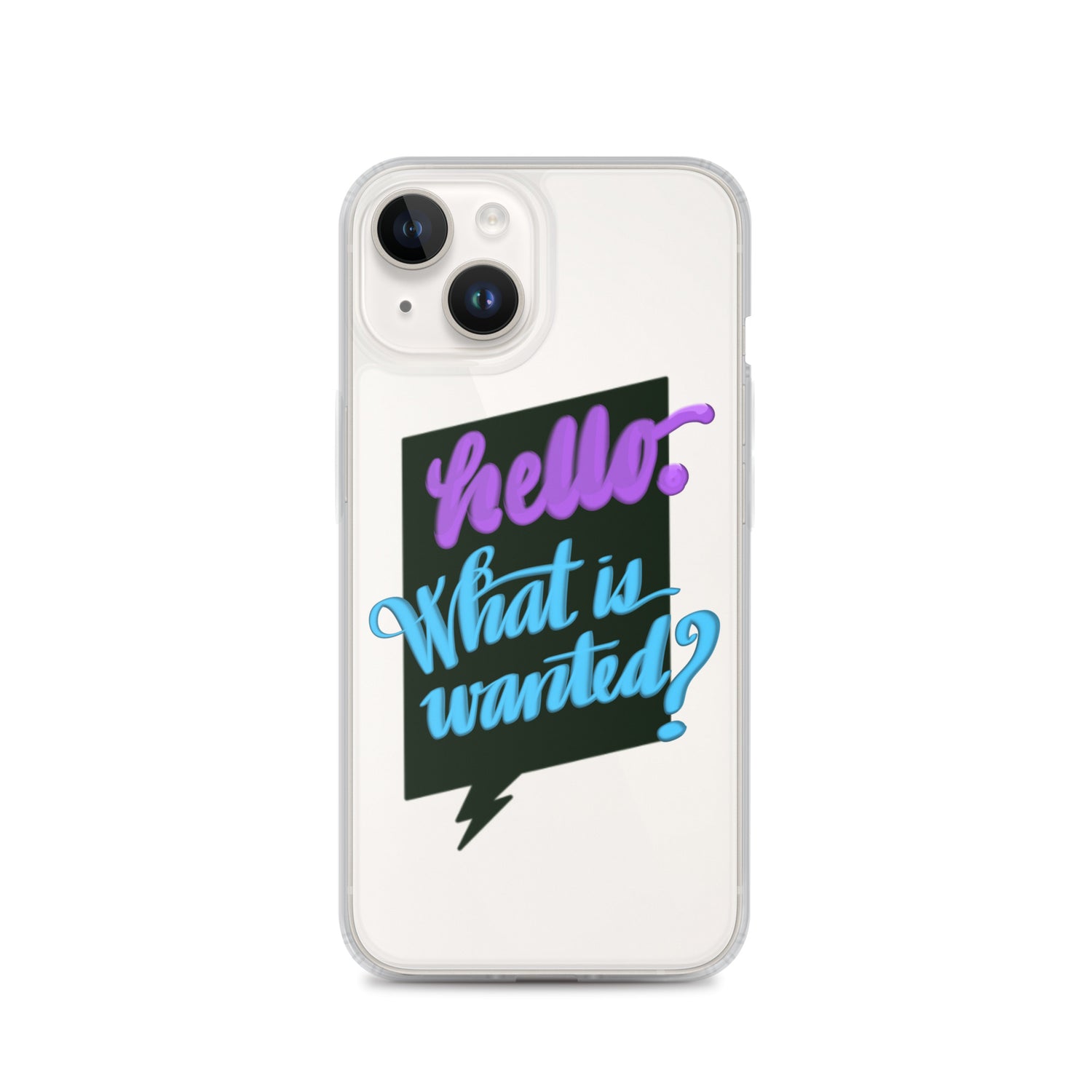 HELLO—WHAT IS WANTED—Clear Case for iPhone®