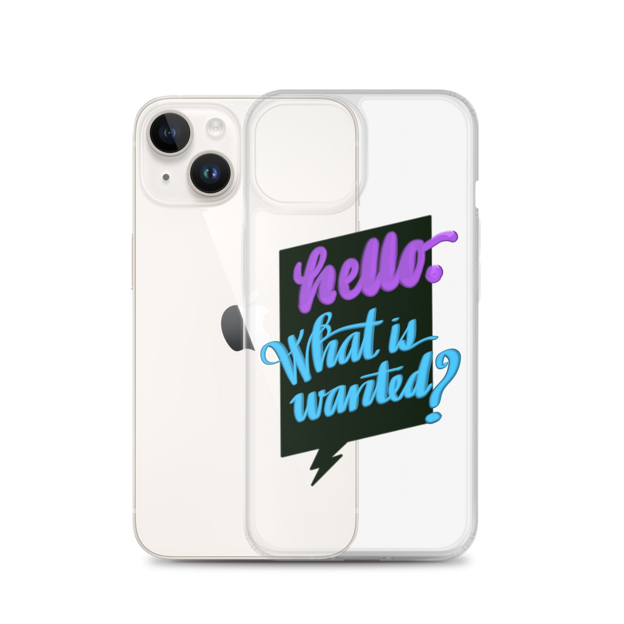 HELLO—WHAT IS WANTED—Clear Case for iPhone®