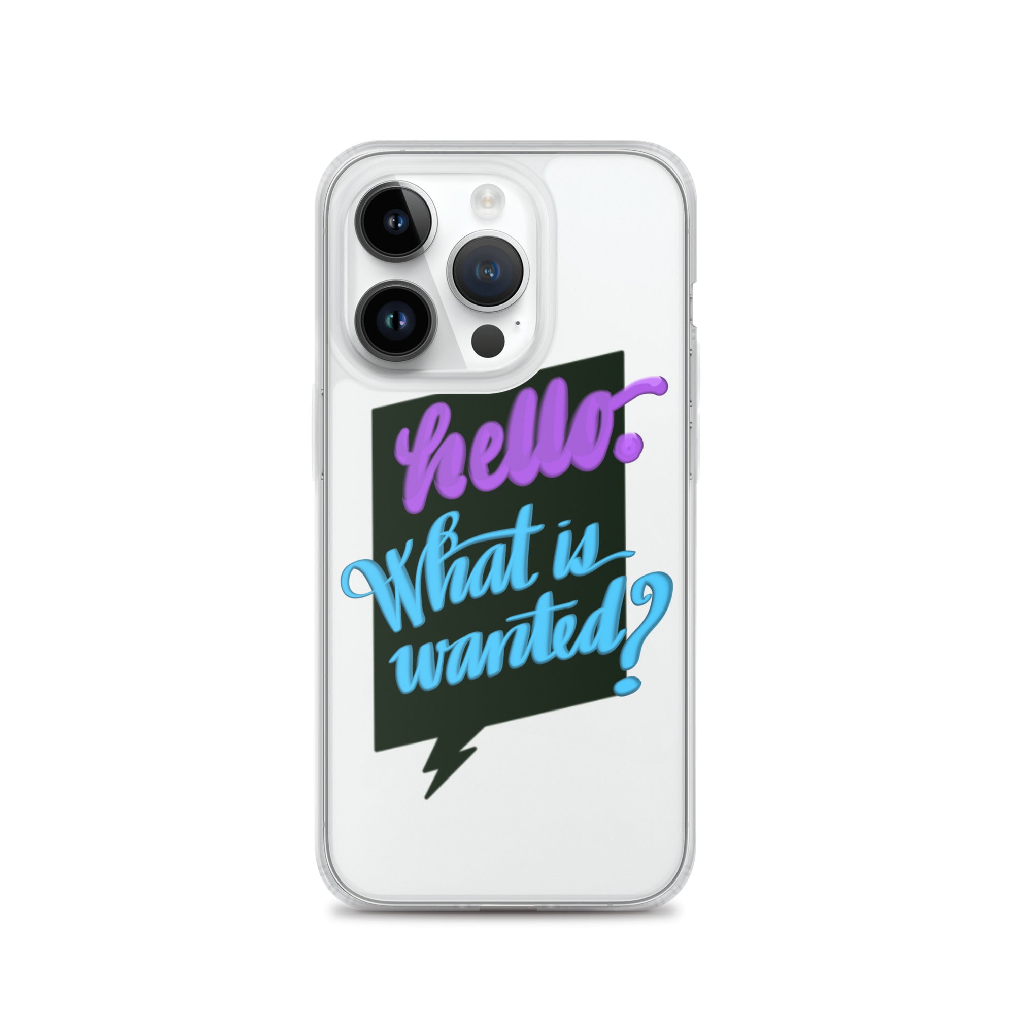 HELLO—WHAT IS WANTED—Clear Case for iPhone®