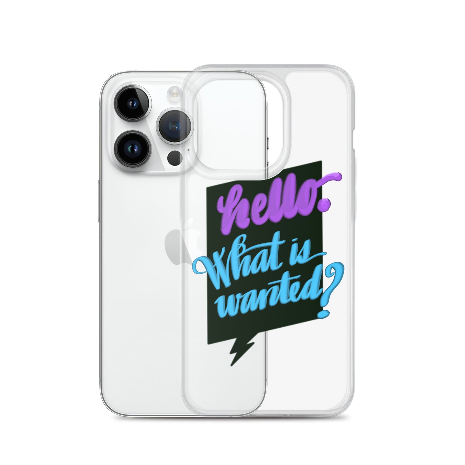 HELLO—WHAT IS WANTED—Clear Case for iPhone®