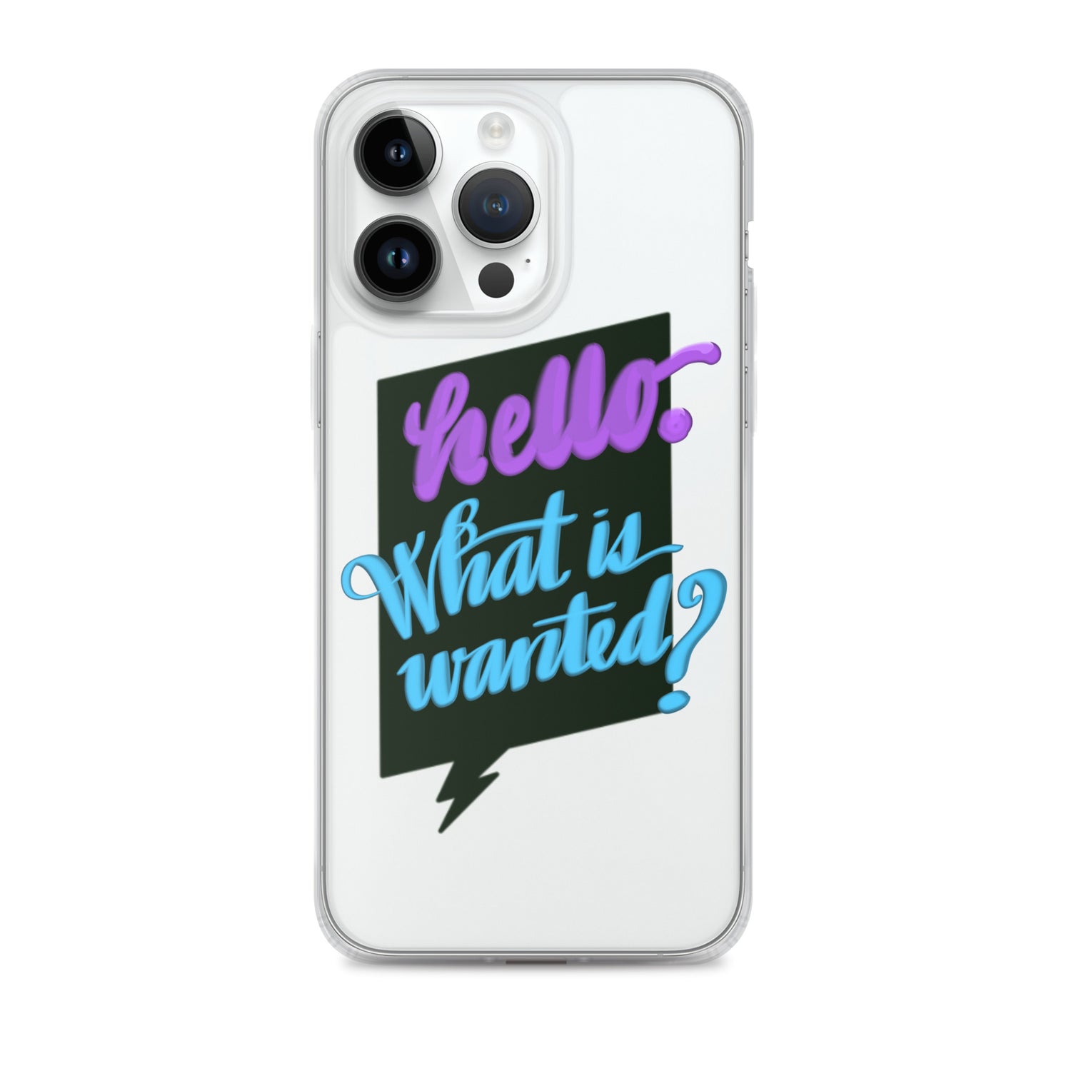 HELLO—WHAT IS WANTED—Clear Case for iPhone®