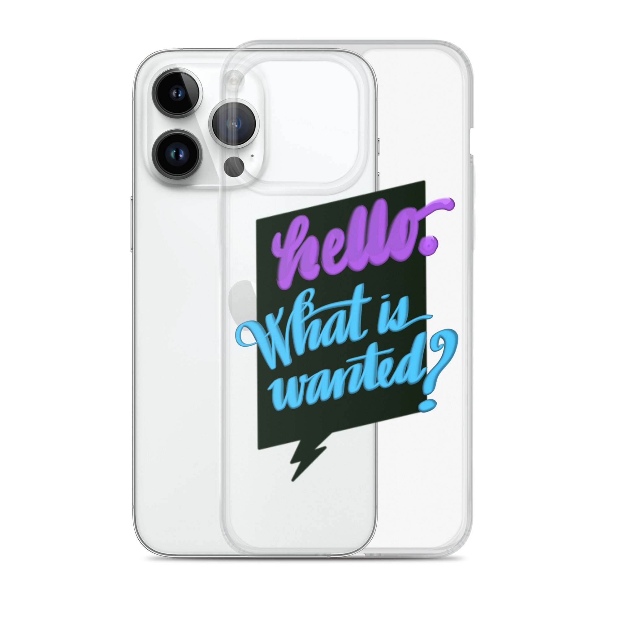 HELLO—WHAT IS WANTED—Clear Case for iPhone®