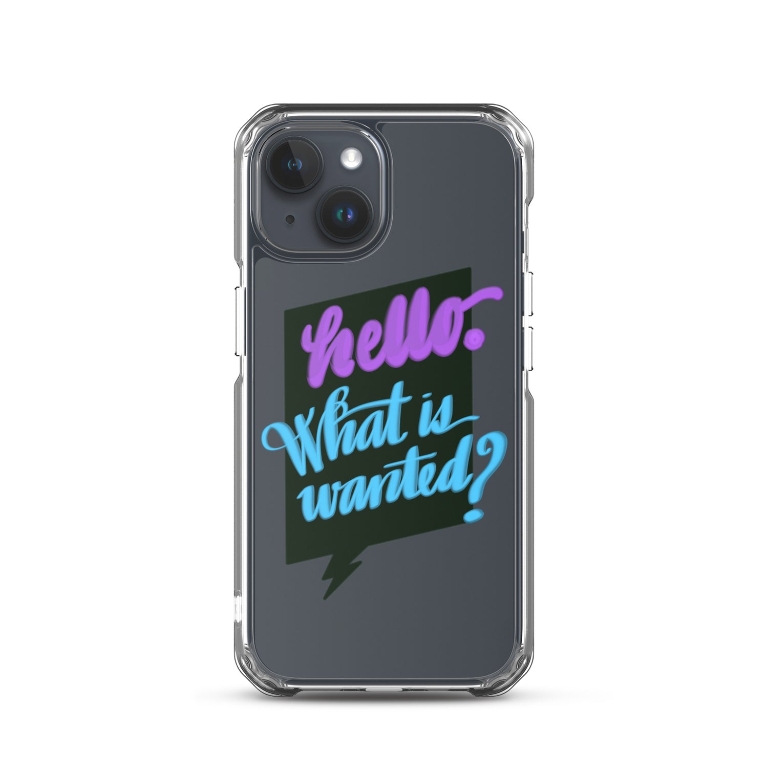 HELLO—WHAT IS WANTED—Clear Case for iPhone®