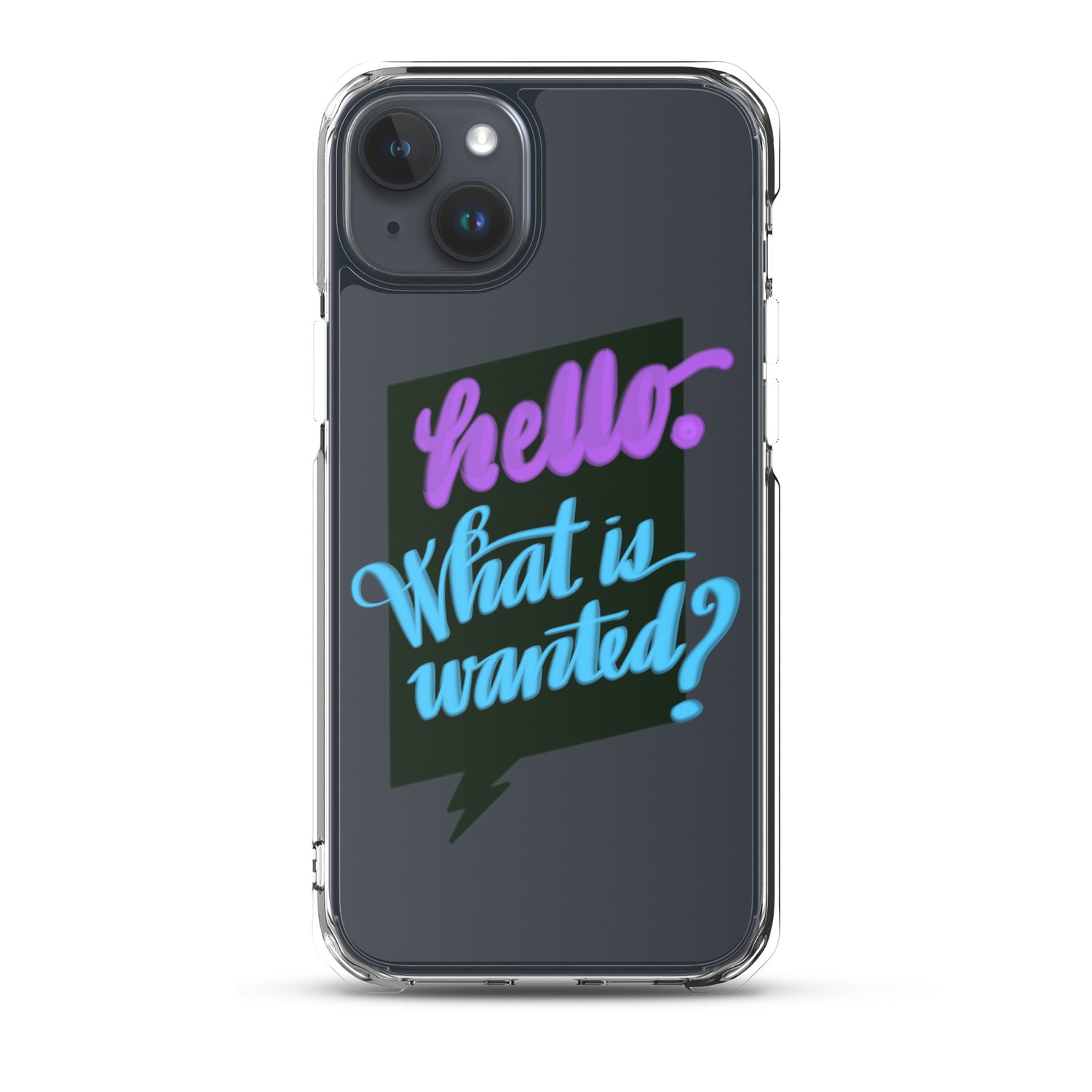 HELLO—WHAT IS WANTED—Clear Case for iPhone®