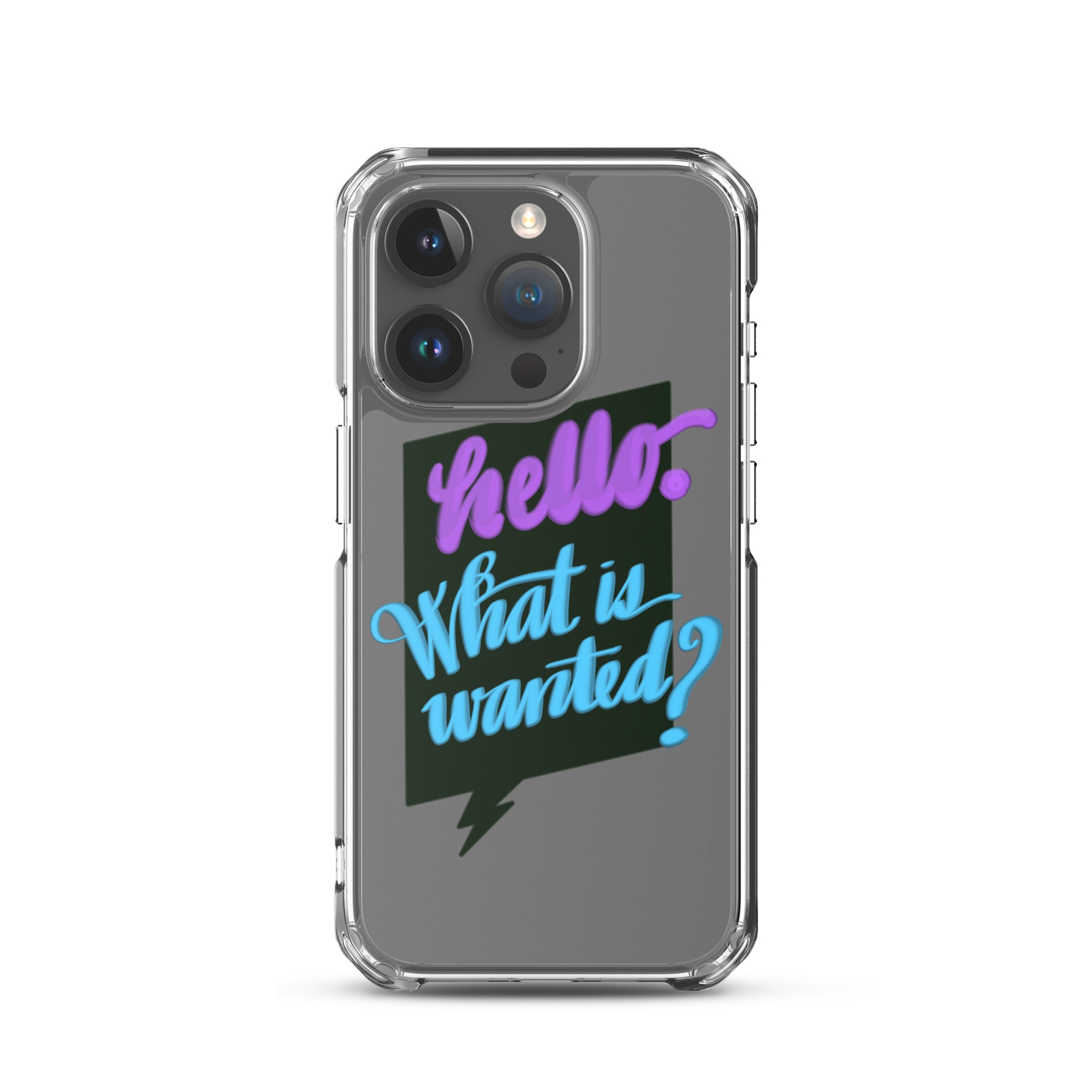 HELLO—WHAT IS WANTED—Clear Case for iPhone®