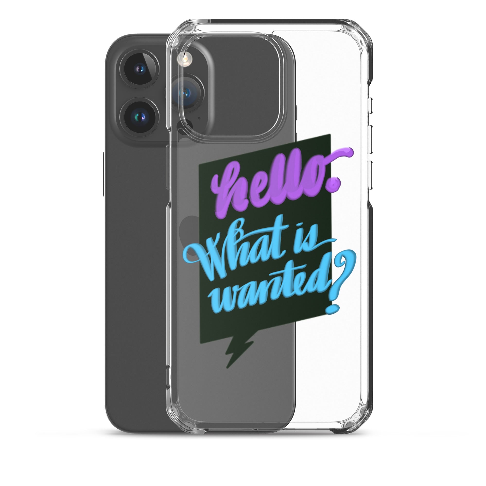 HELLO—WHAT IS WANTED—Clear Case for iPhone®