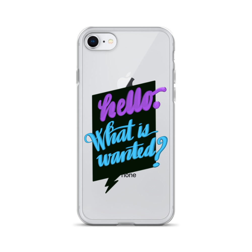 HELLO—WHAT IS WANTED—Clear Case for iPhone®