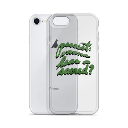 WANNA HEAR A SACRED? Clear Case for iPhone®