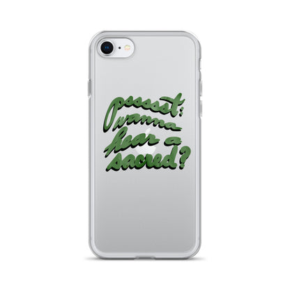 WANNA HEAR A SACRED? Clear Case for iPhone®