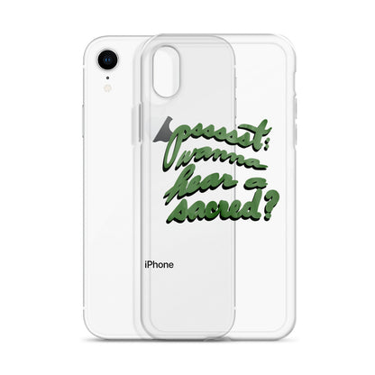 WANNA HEAR A SACRED? Clear Case for iPhone®