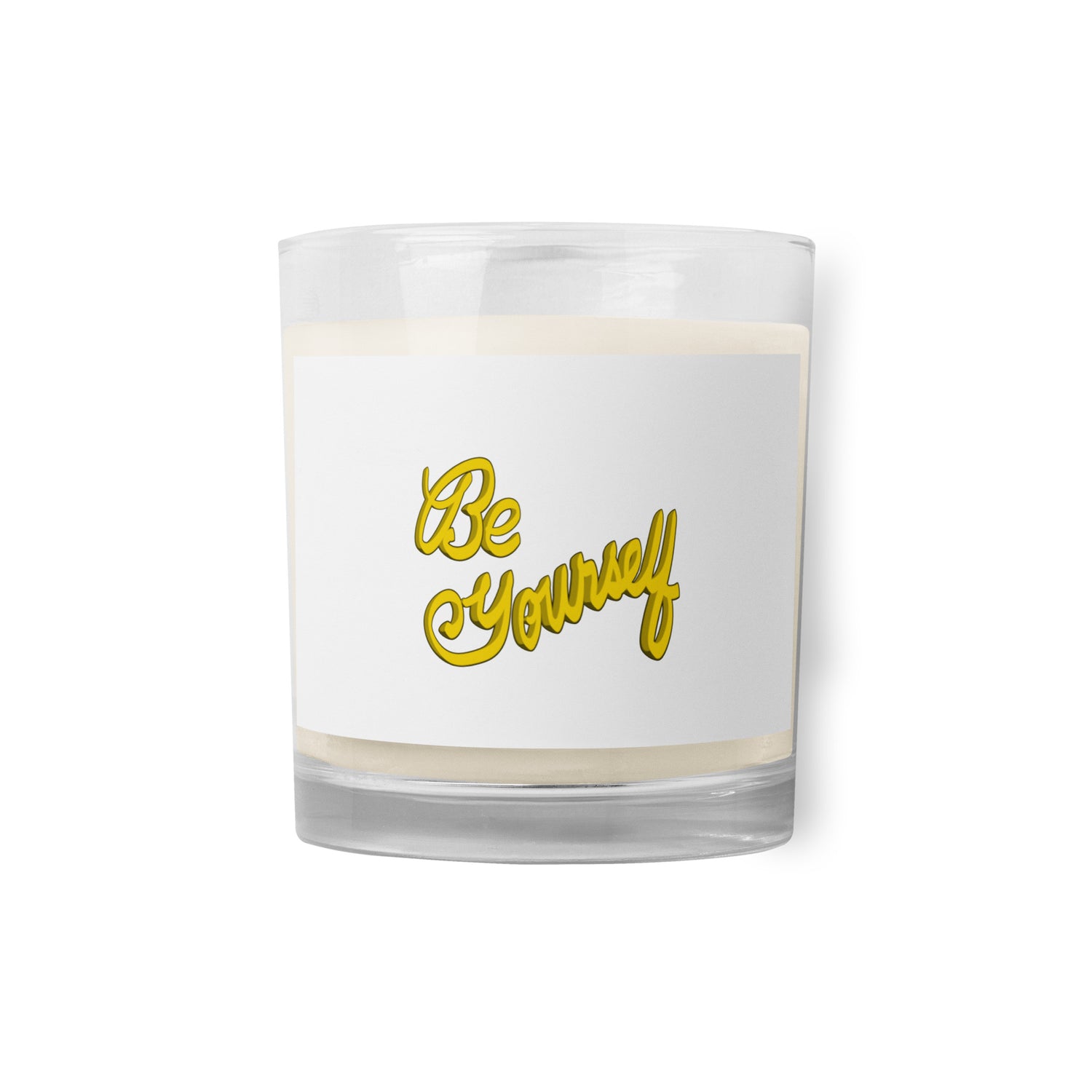 BE YOURSELF Glass jar soy wax candle