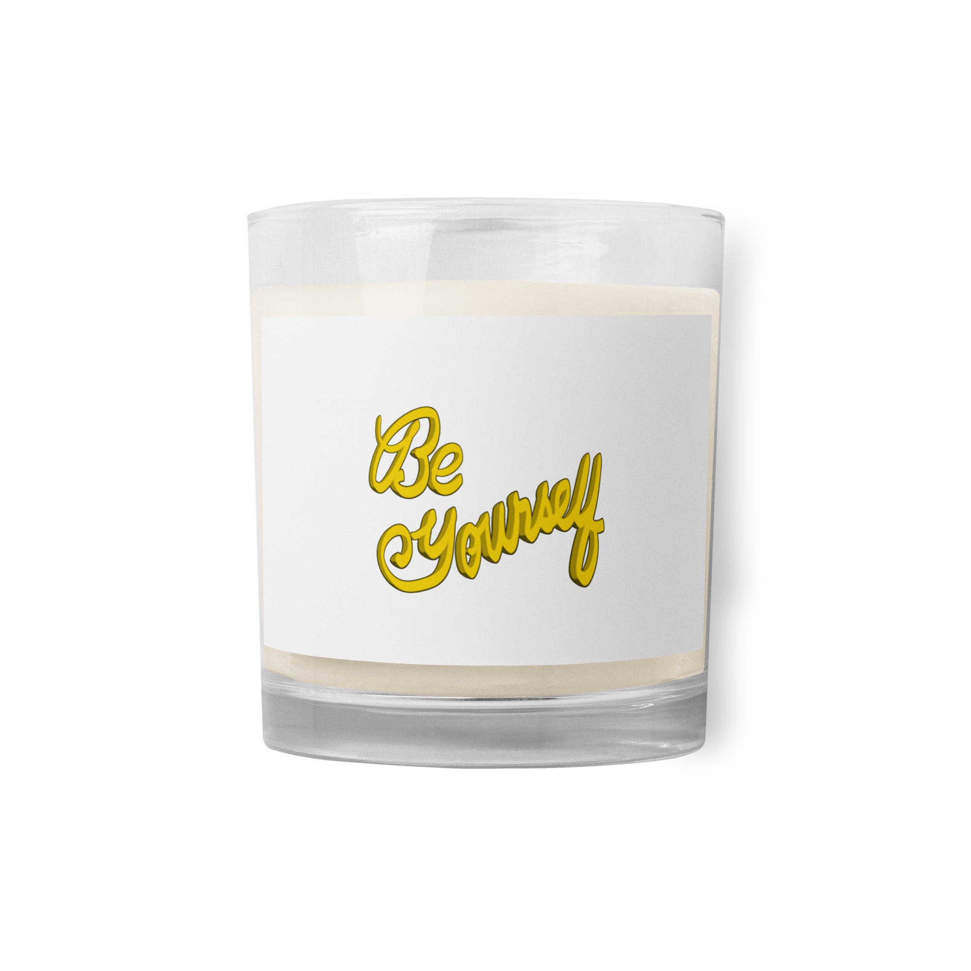 BE YOURSELF Glass jar soy wax candle