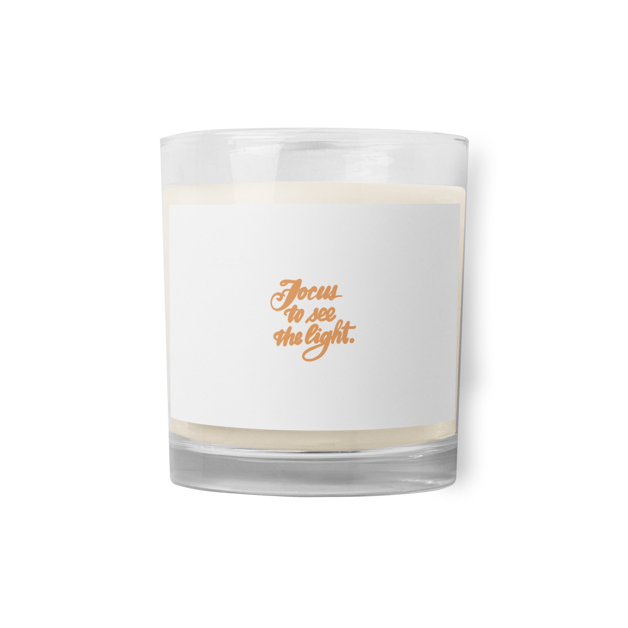 FOCUS Glass jar soy wax candle