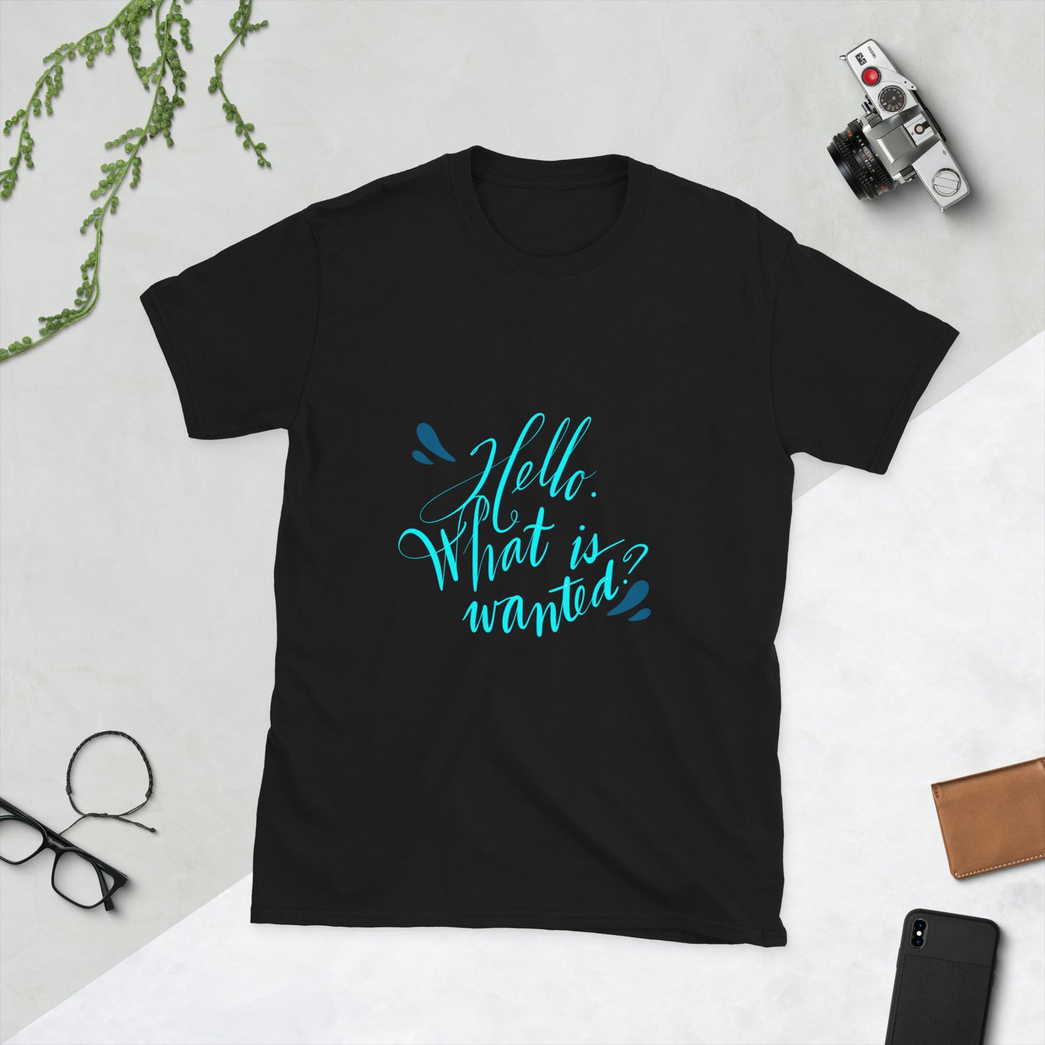 Hello. What is Wanted?: Short-Sleeve Unisex T-Shirt