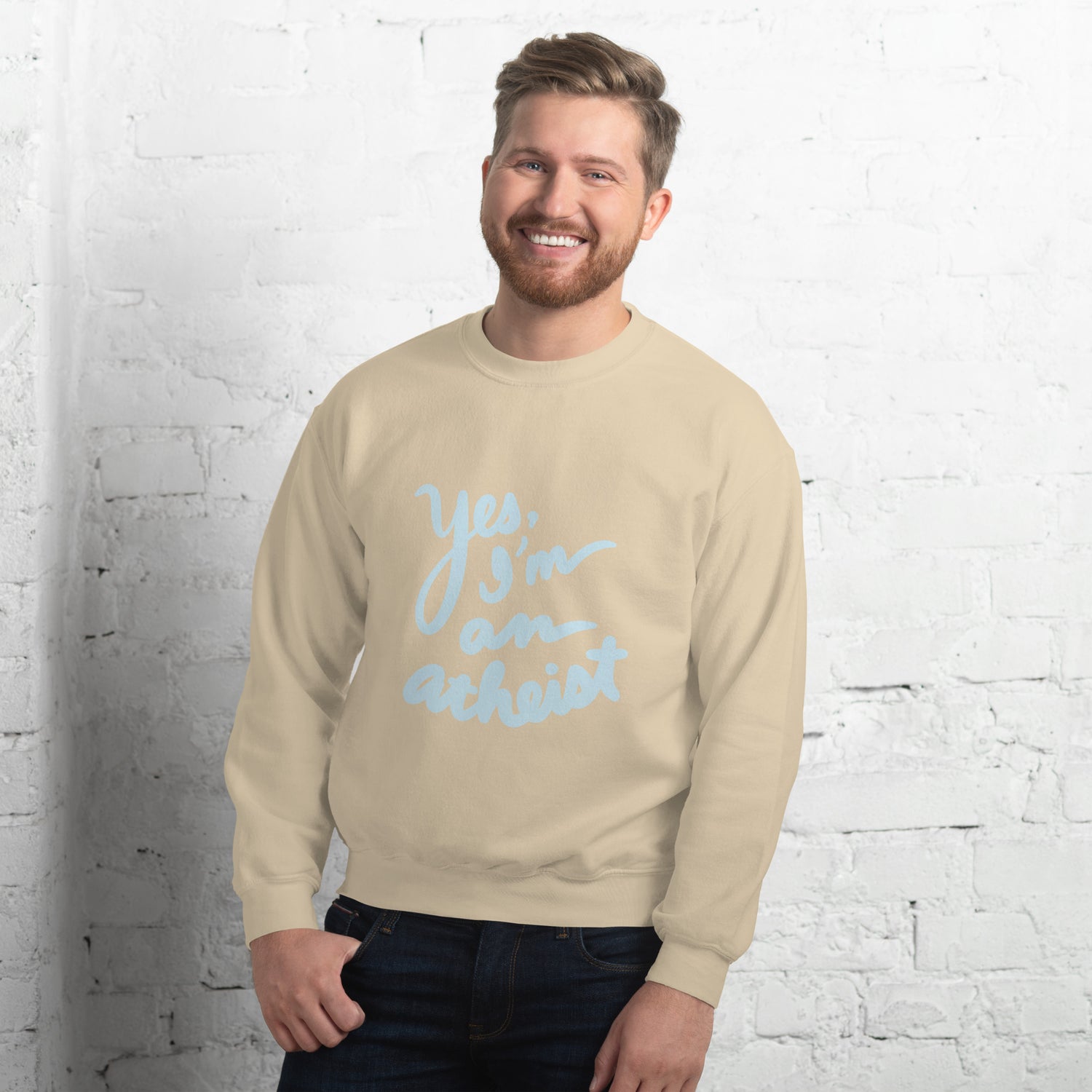 Yes, I’m an Atheist: Unisex Sweatshirt