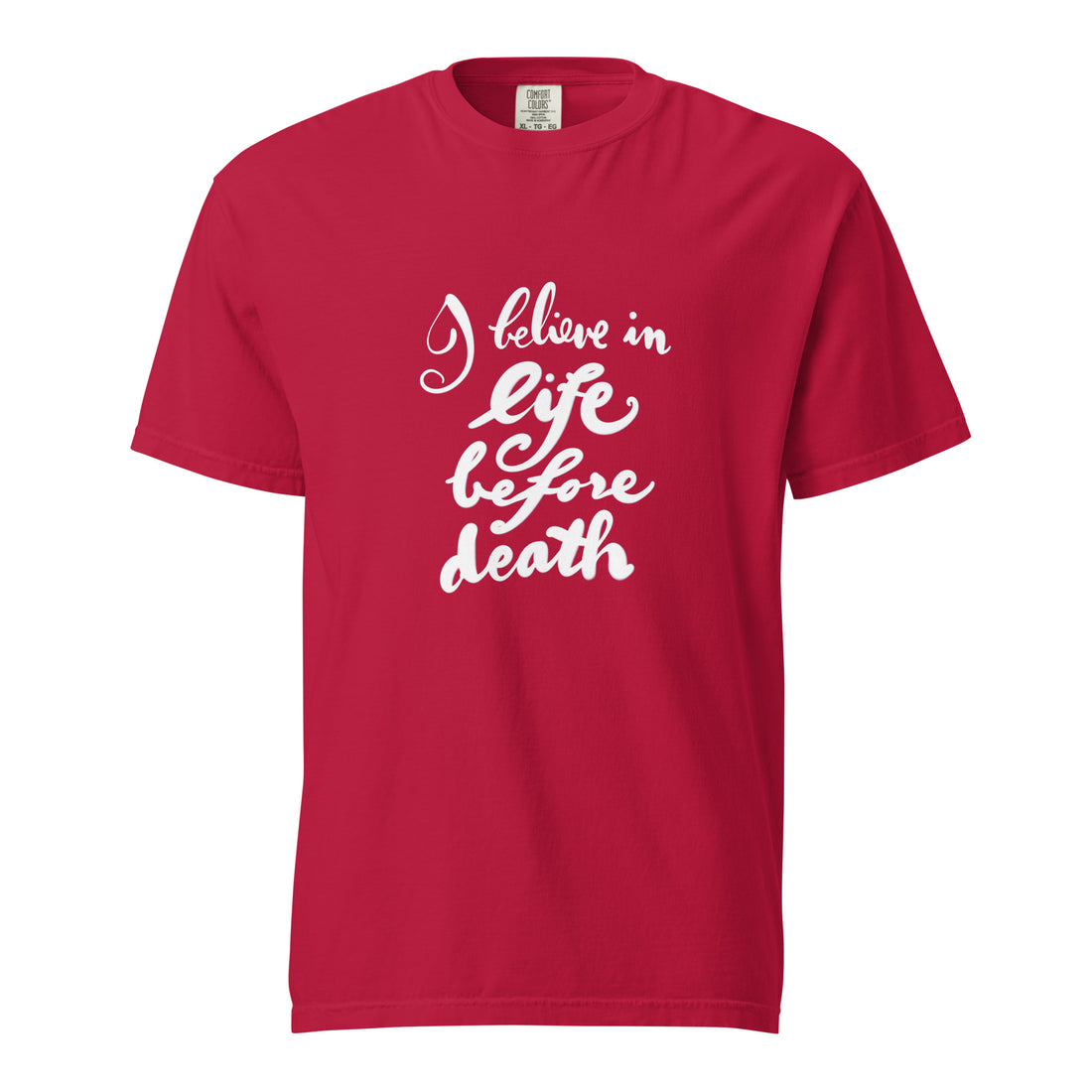 Life Before Death Unisex garment-dyed heavyweight t-shirt