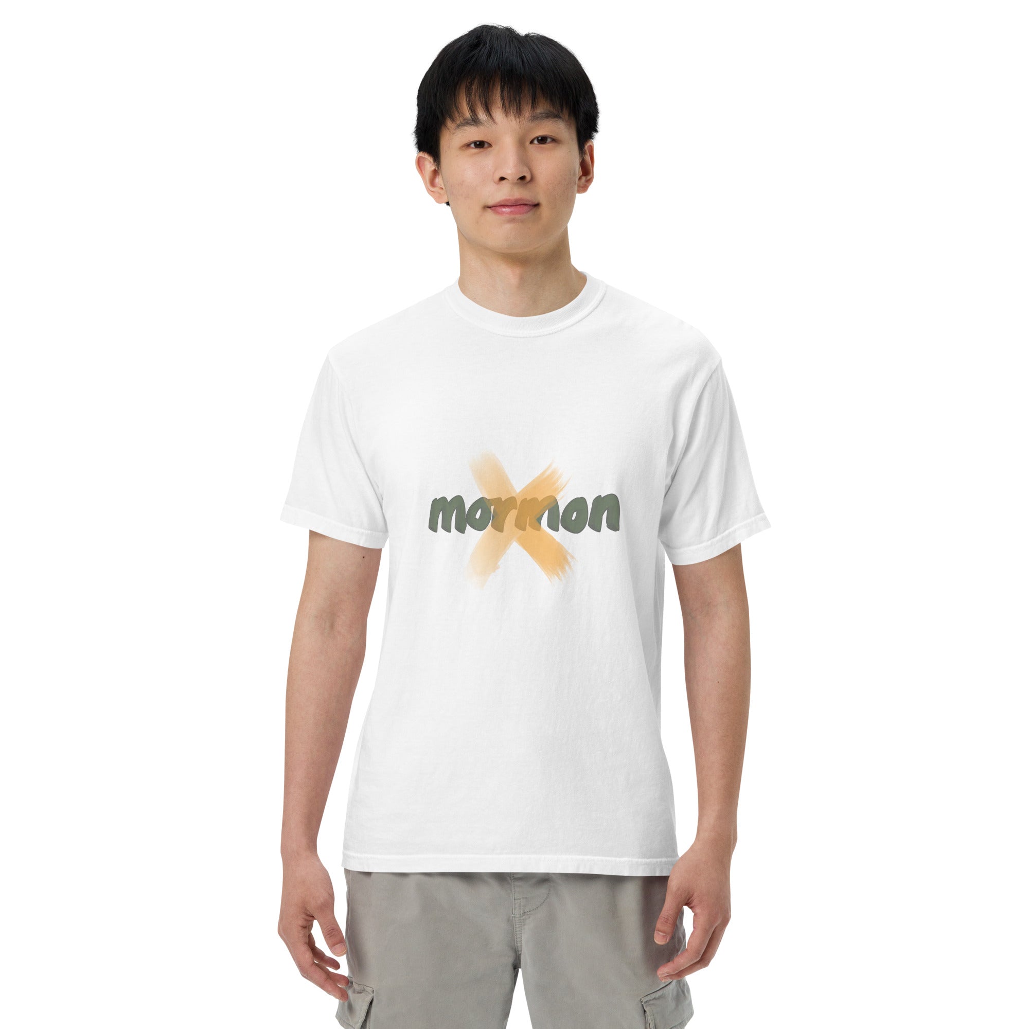 EXMORMON Unisex garment-dyed heavyweight t-shirt